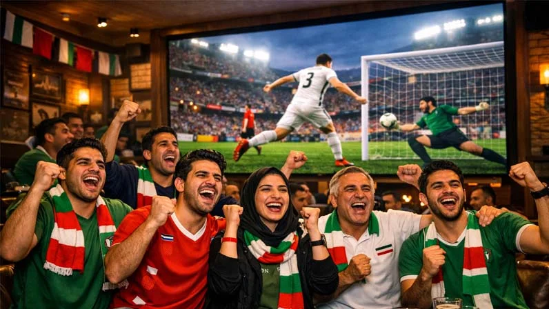 Peoples are watching Football