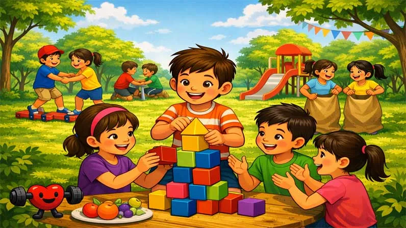 Kids are playing Puzzle Games