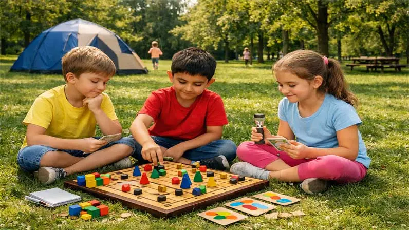 Kids are playing at park