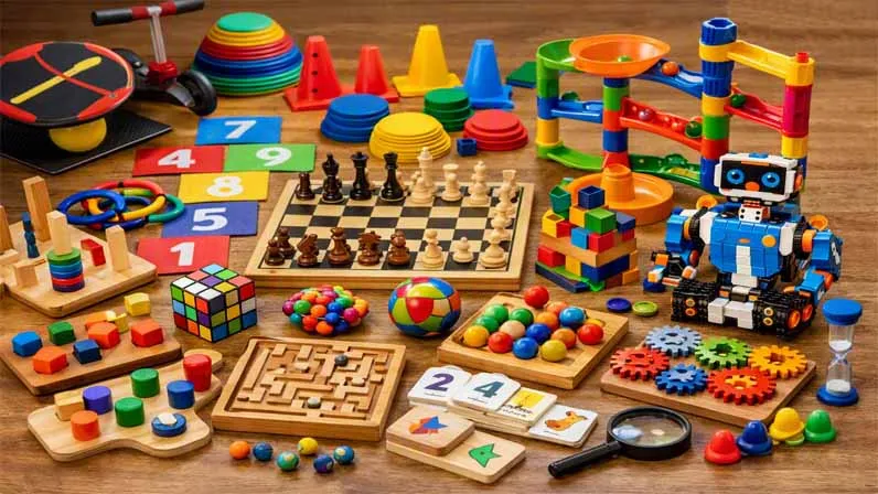 Different types of toys
